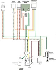 Honda dio схема электропроводки